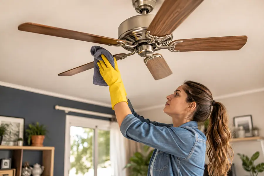 10 Easy Ways to Clean Dust Laden Ceiling Fans at Home